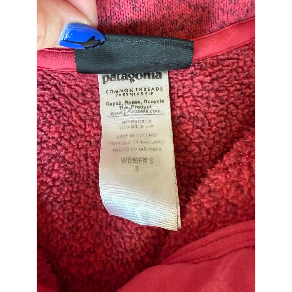 Patagonia Better Sweater Womens Small Pink 1/4 Zip Fleece Pullover Young Life - Picture 9 of 13